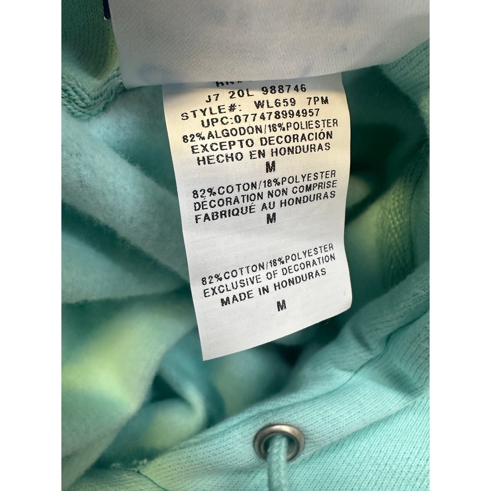 NWT Champion Reverse Weave Cropped Cut Off Hoodie Sweatshirt Blue M Oversized - Picture 6 of 12